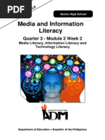 Media and Information Literacy: Quarter 3 - Module 2 Week 2