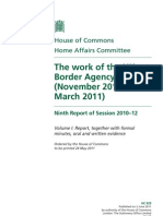 The work of the UK Border Agency (November 2010-March 2011) - Home Affairs Committee 