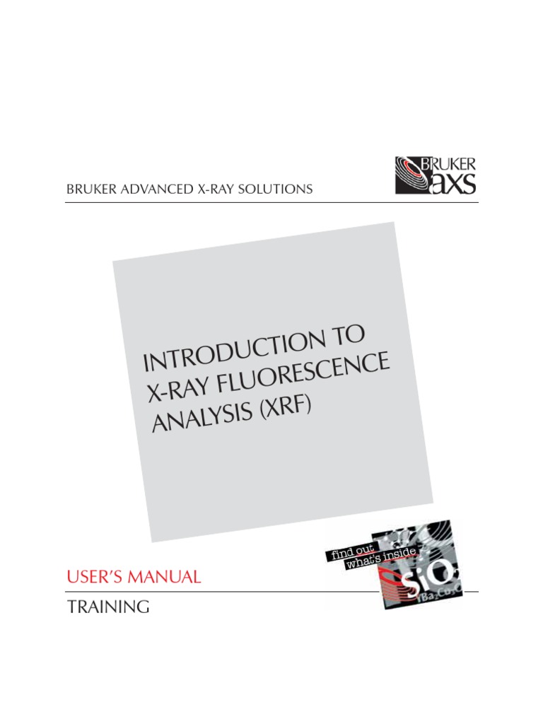 Note - XRF - Introduction To X-Ray Fluorescence Analysis M84-E06001 ...