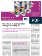 E Bridge Bulletin 12 - The Mission of An Information Society Backed by ICT