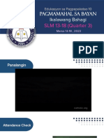 EsP 10 Aralin 3 - Pagmamahal Sa Bayan - Ikalawang Bahagi - 3.14 18.2022