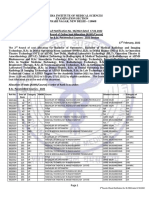 2nd Round Seat Allotment Result- BSc Paramedical courses Final-NET