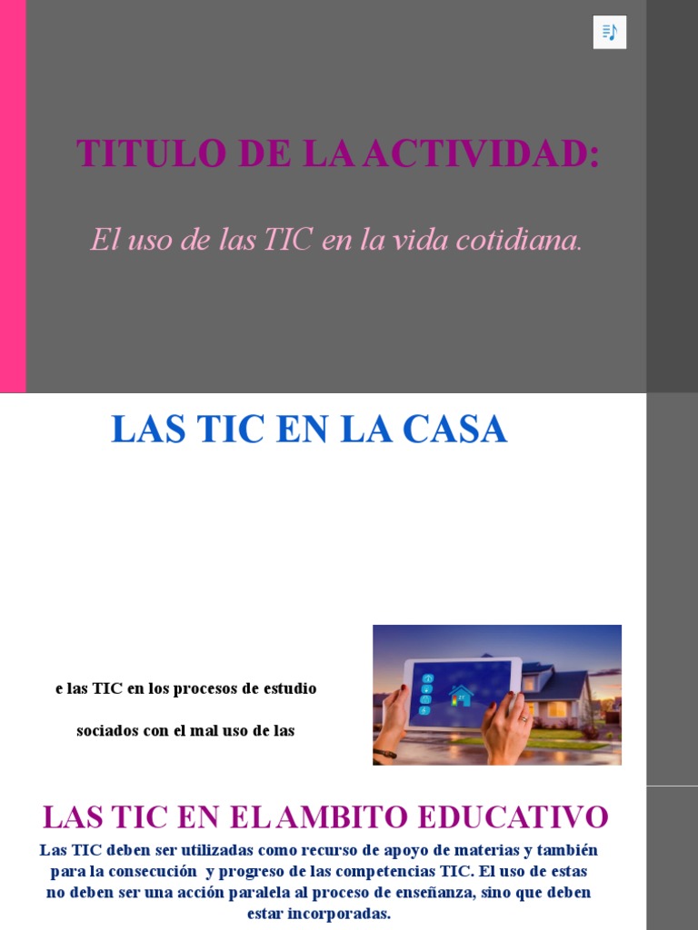 El Uso de Las TIC en La Vida Cotidiana | PDF | Tecnología de ...