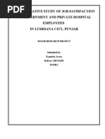 Download A Comparative Study of Job Satisfaction of Government and Private Hospitals- For MRSarorA by kamleshaarora SN56918974 doc pdf