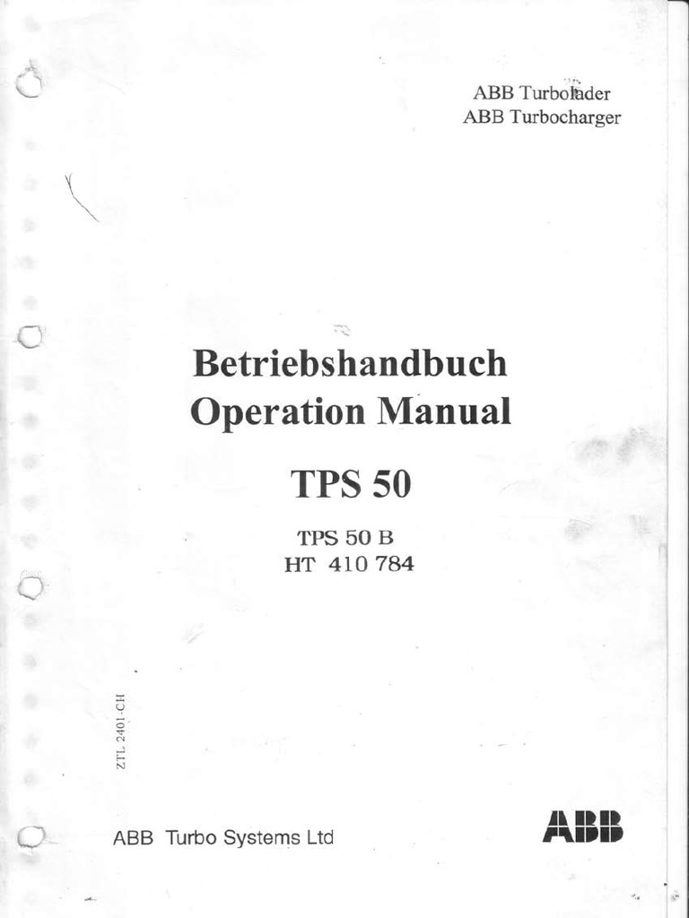 Abb Turbocharger PDF