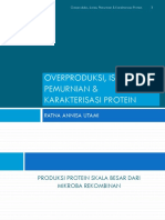 Overproduksi, Isolasi & PEMURNIAN PROTEIN UKB