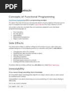 Scala Constructs: Concepts of Functional Programming