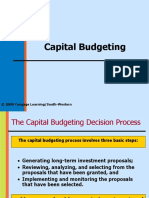 Capital Budgeting: © 2009 Cengage Learning/South-Western