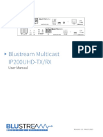 Blustream Multicast IP200UHD-TX/RX: User Manual