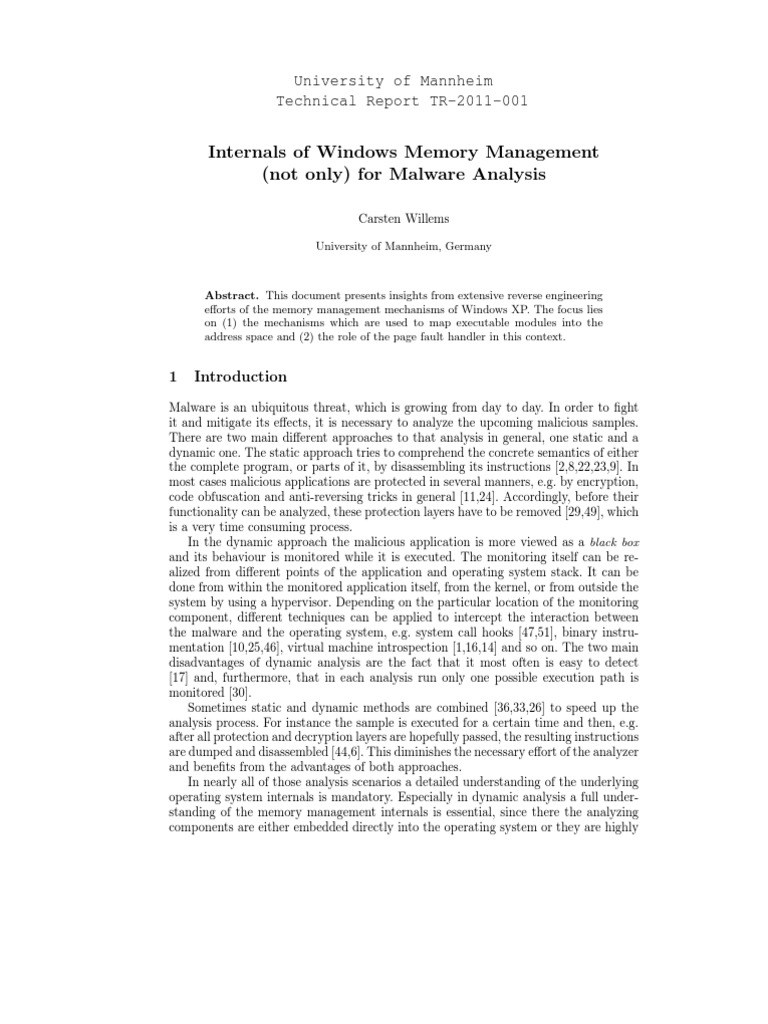Internals of Windows Memory Mangement 2 | PDF | Computer Memory ...