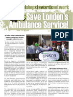 Save London's Ambulance Service! NSSN Campaign Leaflet