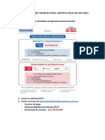 Procedimiento de Tramite Para Certificados de Estudio