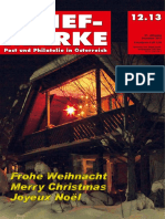 Brief-Marke: Frohe Weihnacht Merry Christmas Joyeux Noël