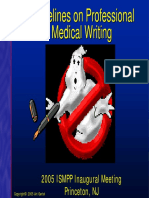 Guidelines On Professional Medical Writing