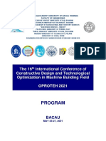 OPROTEH 2021 Conference Programme