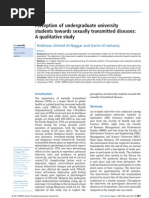 Download Perception of Undergraduate University Students Towards Sexually Transmitted Diseases by Karim Al-Jashamy SN56922900 doc pdf