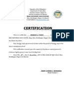 Certification: Biao National High School