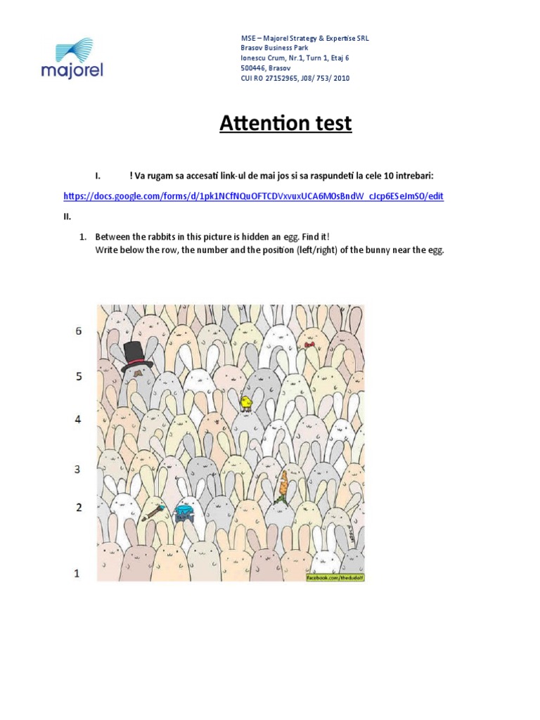 Attention Test: I. ! Va Rugam Sa Accesati Link-Ul de Mai Jos Si Sa ...