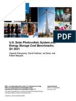 U.S. Solar Photovoltaic System and Energy Storage Cost Benchmarks: Q1 2021