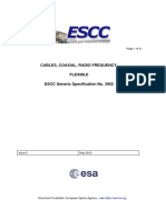 Cables, Coaxial, Radio Frequency, Flexible ESCC Generic Specification No. 3902