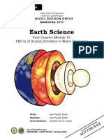 10102021103836SHS - EARTH SCIENCE - Q1 - M10 - Effects of Human Activities To Water Resources