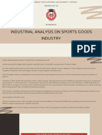 Industrial Analysis On Sports Goods Industry: Economics