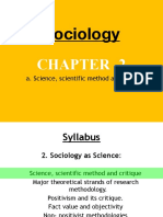 Sociology as a Science: Scientific Method and Critique