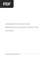 User Manual For UMTS2100 Bandwidth Adjustable Pico Repeater (ATWS20E1) - 20...