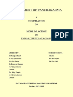 Department of Panchakarma Cover Page