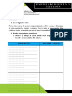 Emprendimiento y Gestión, Proyecto 4 Semana 2