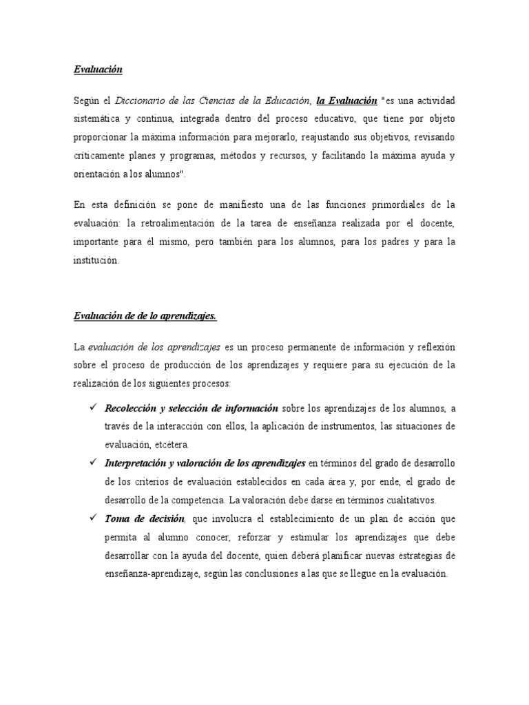 Evaluación Educativa Efectiva | PDF | Evaluación | Aprendizaje