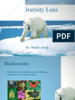 Biodiversity Loss: By: Sajida Arooj