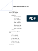 Rogram No: 1 AIM: Write HDL Code To Realize All The Logic Gates