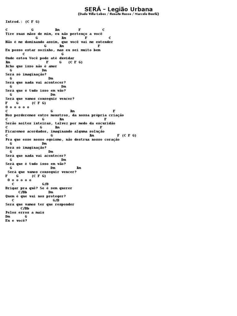 Cifras Legiao Urbana PDF