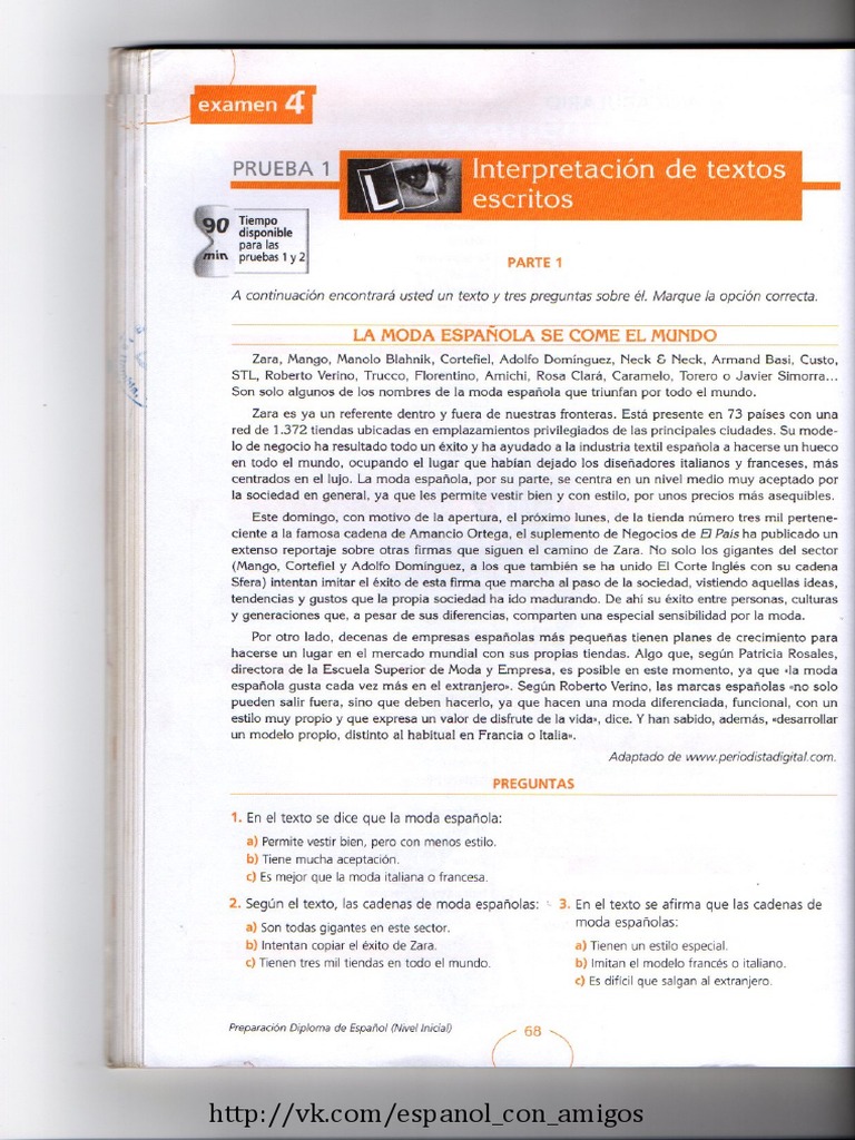 Preparación Al DELE - Nivel B1 | PDF
