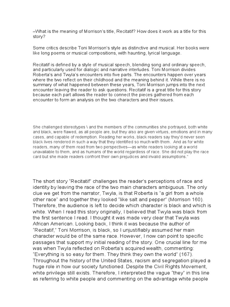 What Is The Meaning of Morrison PDF