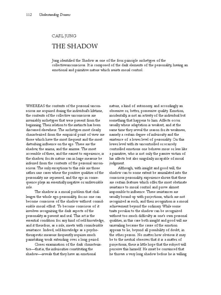 Jung - The Shadow | PDF