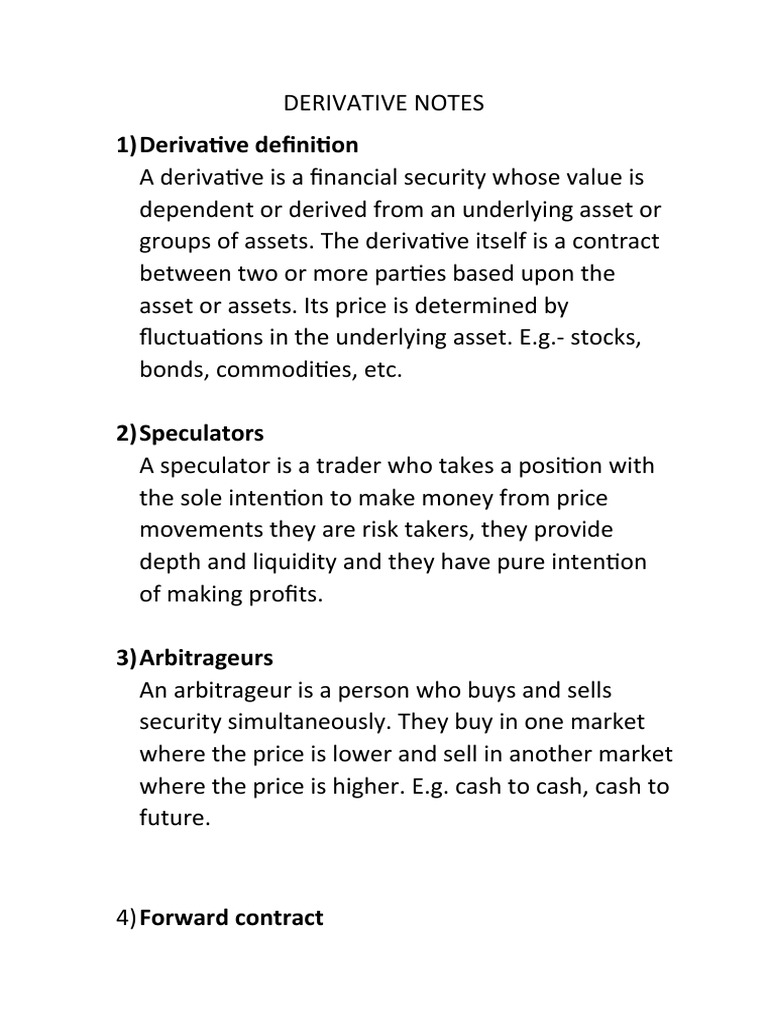 An Overview of Derivative Instruments Their Types, Uses, and Mechanics