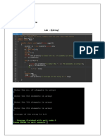 Name: Jeel Mehta Reg. No.: 20BCE1117 Sub: Java Programming Lab - 2 (Array)