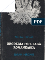 Broderie Populara Romaneasca Nicolae Dunare PDF Free