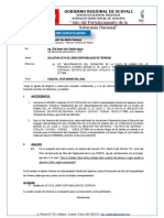 Solicita Acta de Disponibilidad de Terrerno para Ejecucion de Tercera Etapa