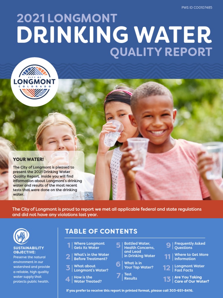 Annual Drinking Water Quality Report 2021 PDF Water Purification Drinking Water