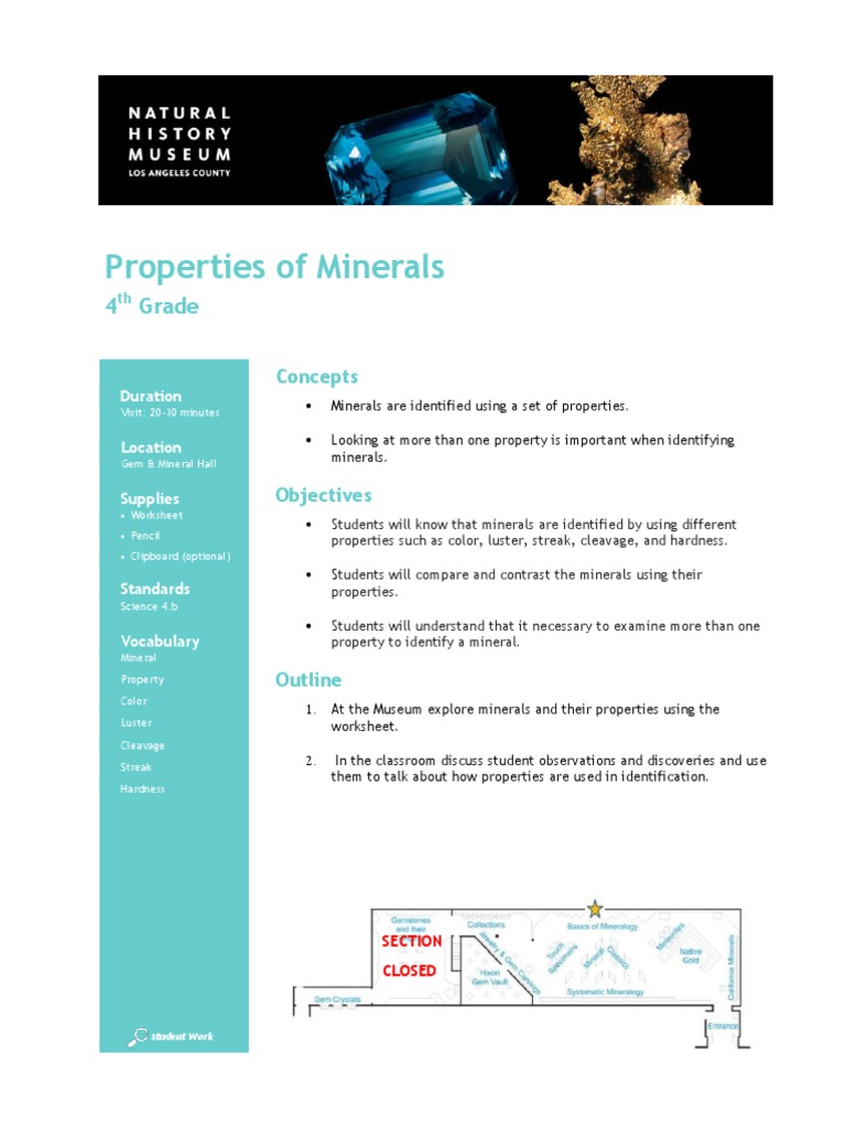 Identifying Minerals Through Their Diagnostic Properties PDF