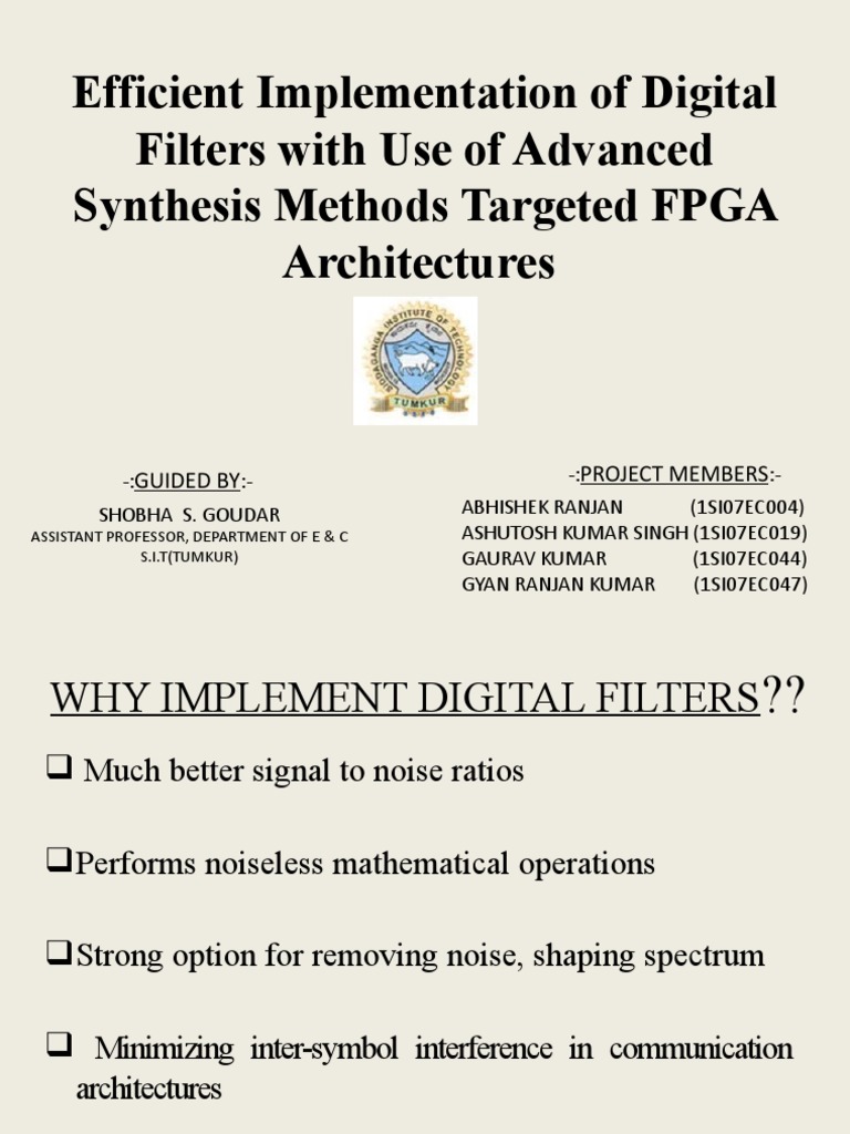 FPGA Digital Filter Implementation Guide | PDF | Field Programmable ...