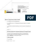 Ejercicio 1 Proposiciones y Tablas de Verdad Danna Guzman