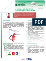 Uso y Manejo de Extintor PQS