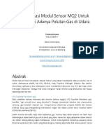 Implementasi Modul Sensor MQ2 Untuk Mendeteksi Adanya Polutan Gas Di Udara