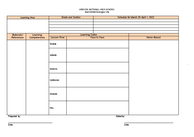Raise Plus Weekly Plan 2.0 PDF