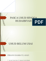 Pasca Uhud Hingga Hudaibiyah