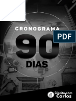 Cronograma 90 Dias - Direito Com Carlos